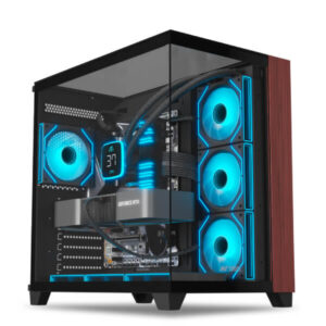 Ant Esports Crystal Wood ARGB ATX Mid Tower Case