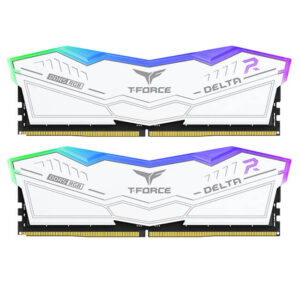 Teamgroup T-Force Delta RGB 32GB (16GBx2) DDR5 6400MHz Desktop RAM (White)