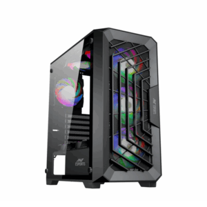 Ant Esports SX5 Auto RGB (ATX) Mid Tower Cabinet (Black)